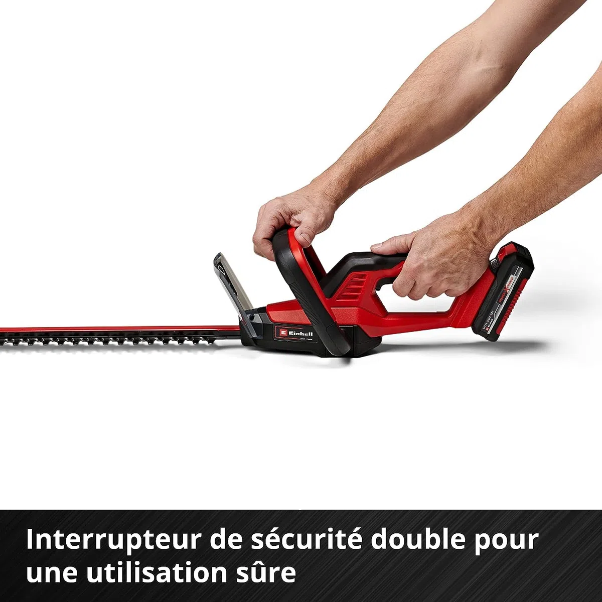 Einhell Taille-Haies sans Fil GC-CH 18/40 Li Solo Power X-Change (18 V, Longueur de Coupe 40 cm, écartement des Dents 13 mm) Livré sans Batterie ni Chargeur