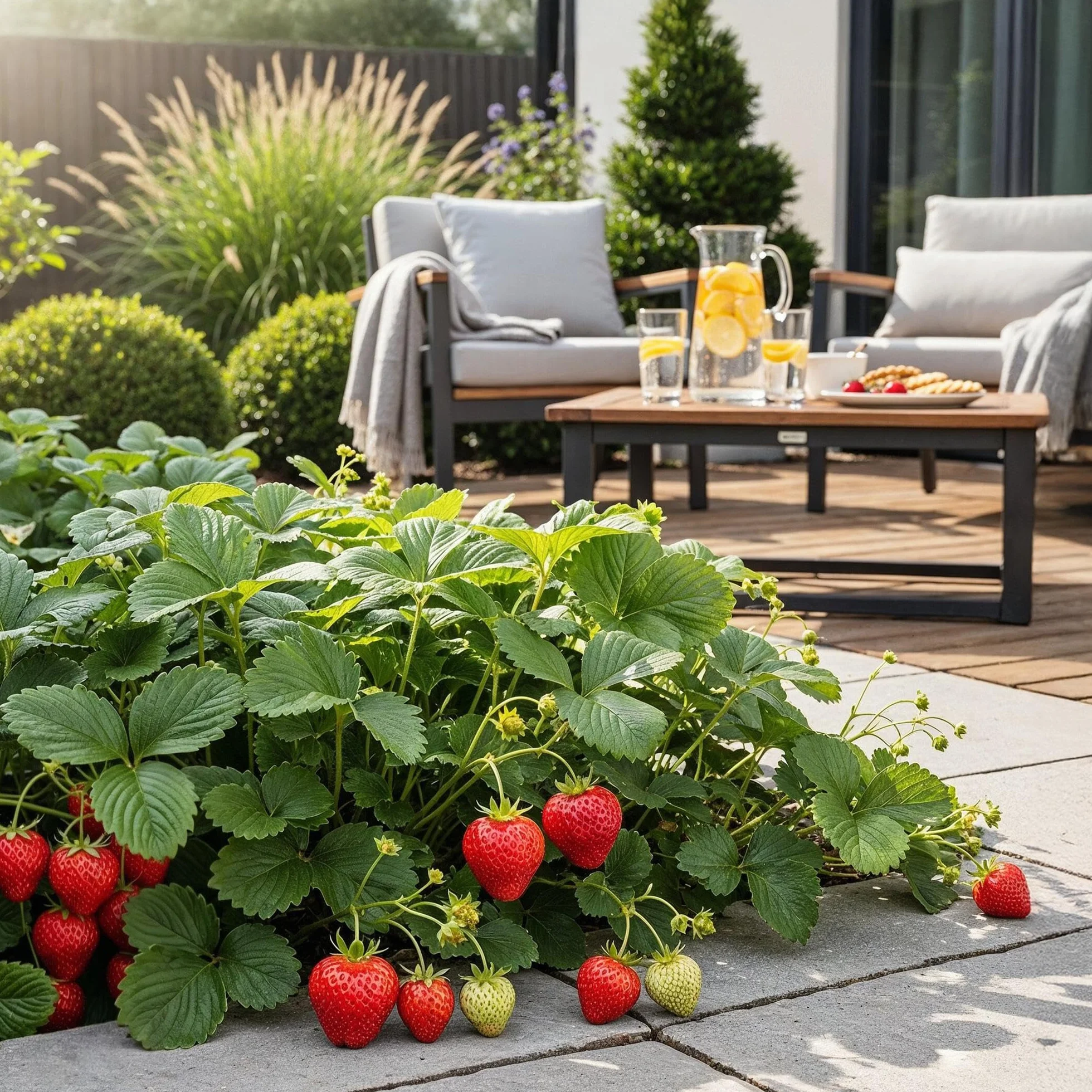 Fragaria Elsanta Fraise Rustique 3 Plantes Pot 9 cm Fraise Rouge