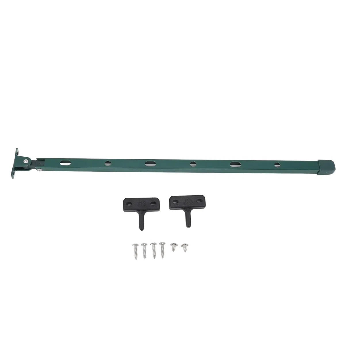 Serre en aluminium - Pour fenêtre - Manuel d'utilisation (français non garanti) - Ouvre-câbles de toit de serre - Kit de barres de 38,9 cm avec 6 vis pour une installation rapide - Vert