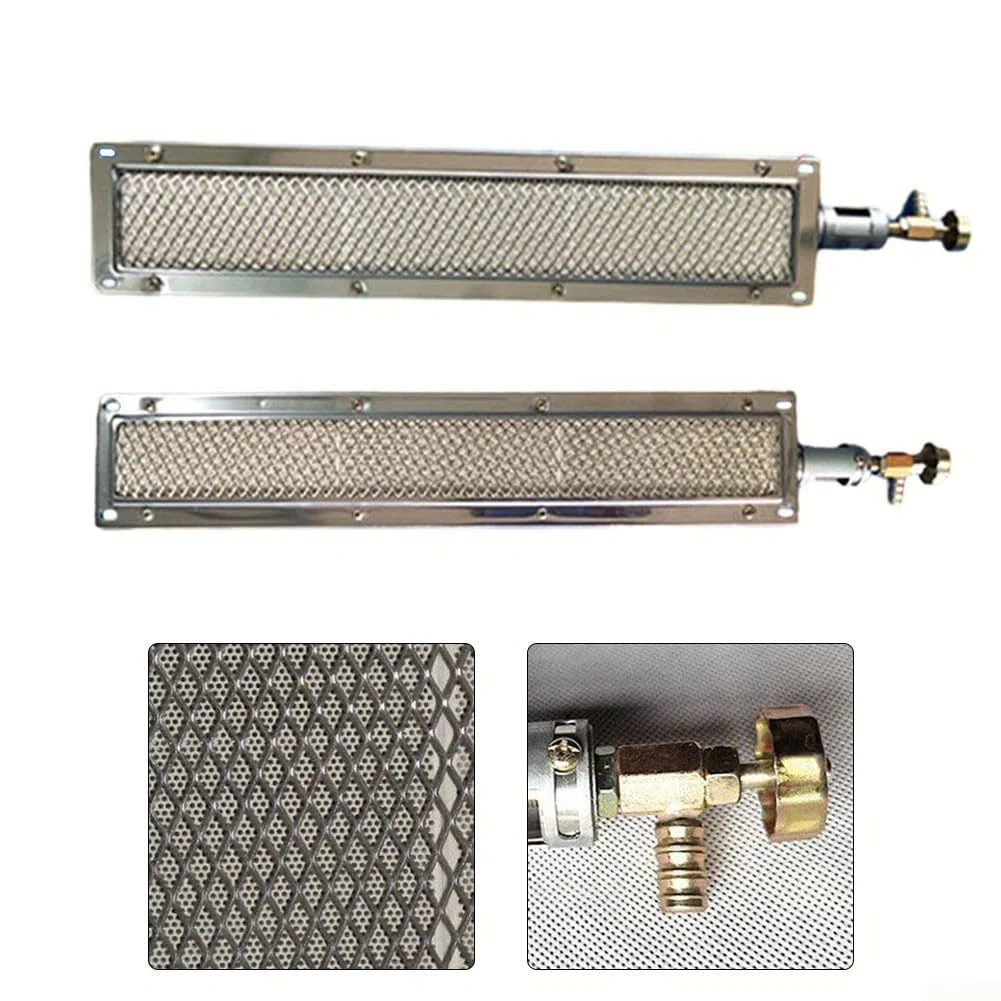 Bruleur Céramique Infrarouge Gaz pour Barbecue Portable Compact 44 x 9,5 cm