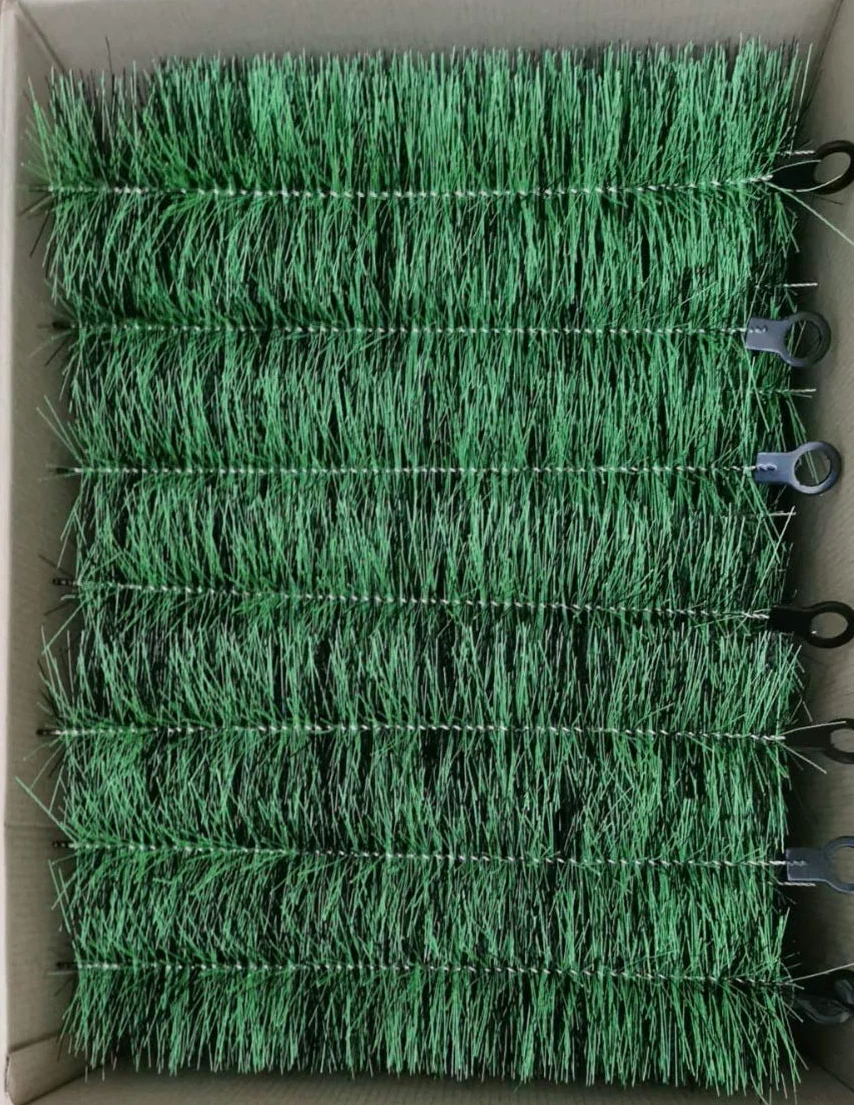 Lot de 24 Brosses Filtrantes Bassin et Koi 50 cm x 15 cm | Nettoyage Efficace et Eau Claire | Fibres Polypropylène Haute Densité | Conception Poils Ondulés
