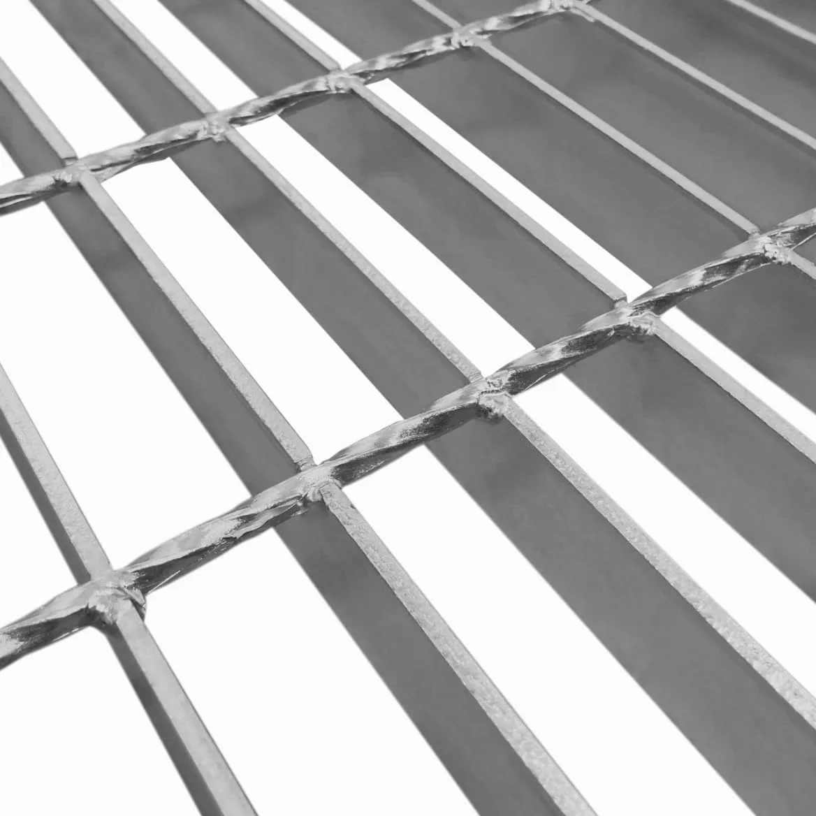 Grille Caillebotis Acier Galvanisé 1000mm x 500 mm - Min 260gr/m² Maille 32 x 100mm Grillage Revêtement Sol Passerelle Passage Voiture - Capacité 500KG - Résistant à la Corrosion EN ISO 1461