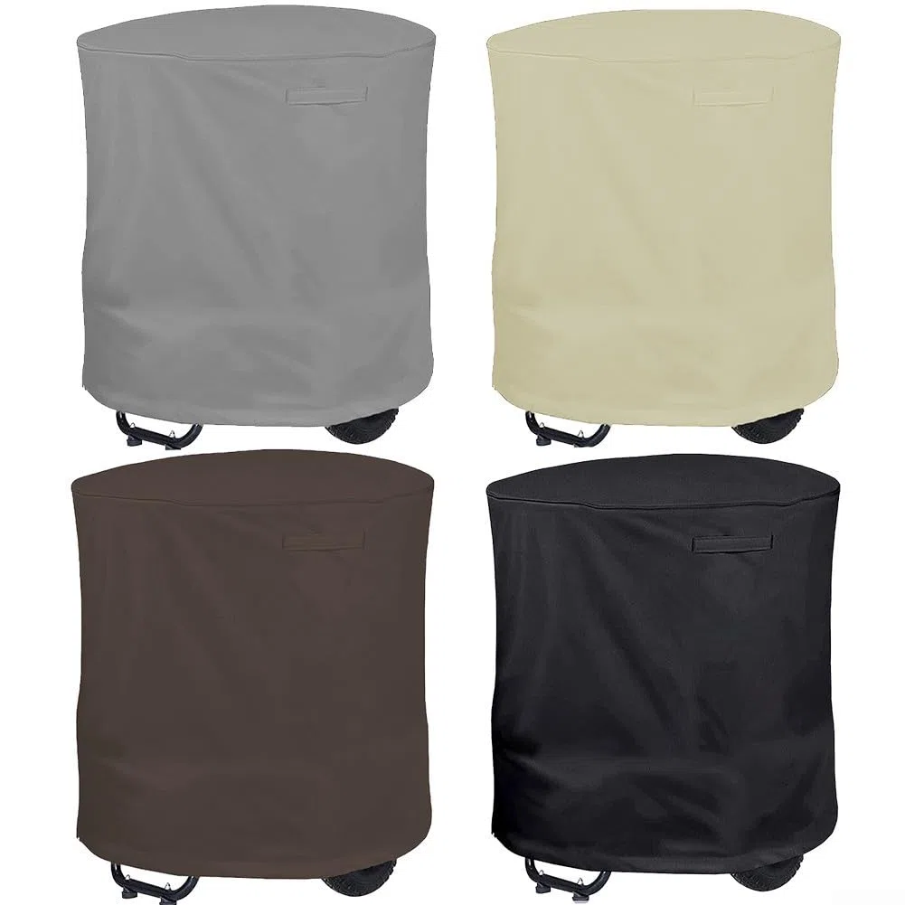 Housse de protection imperméable et anti-poussière en tissu Oxford pour broyeur de bois d'extérieur (café)