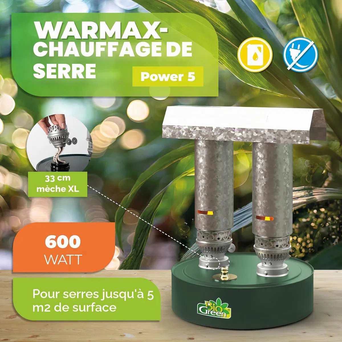 Bio Green WM-P5 Puissance 5 Calomax 41 x 30 cm