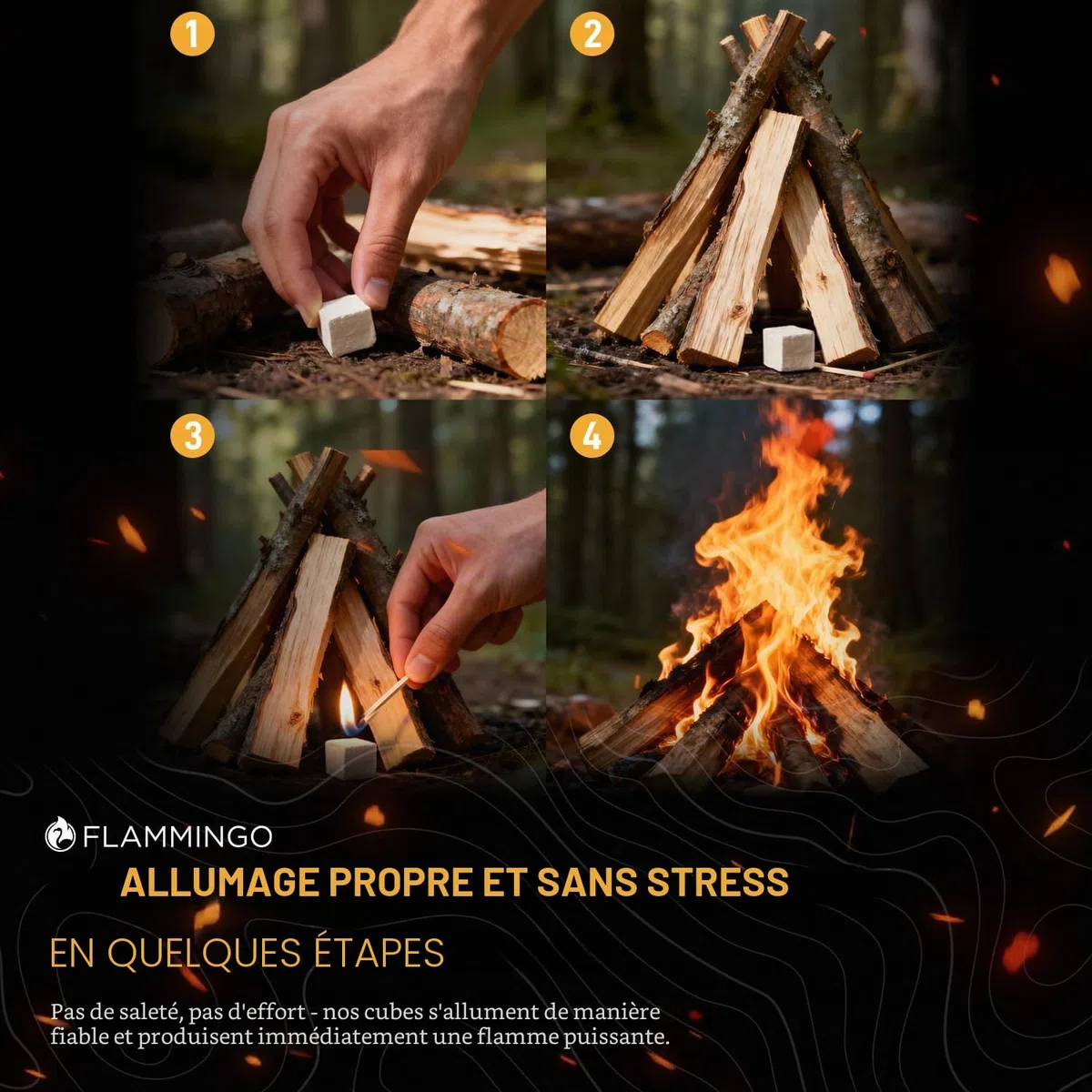 Belko 1152x Anzündwürfel Allume-feu pour cheminée barbecue four
