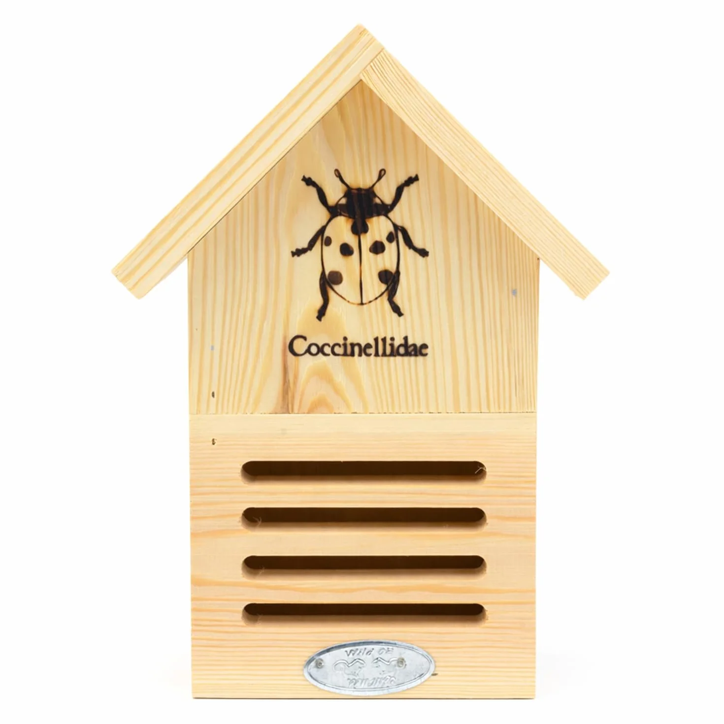 CKB LTD Maison en bois de coccinelle pour jardin – Abri d'extérieur en pin avec trou de serrure