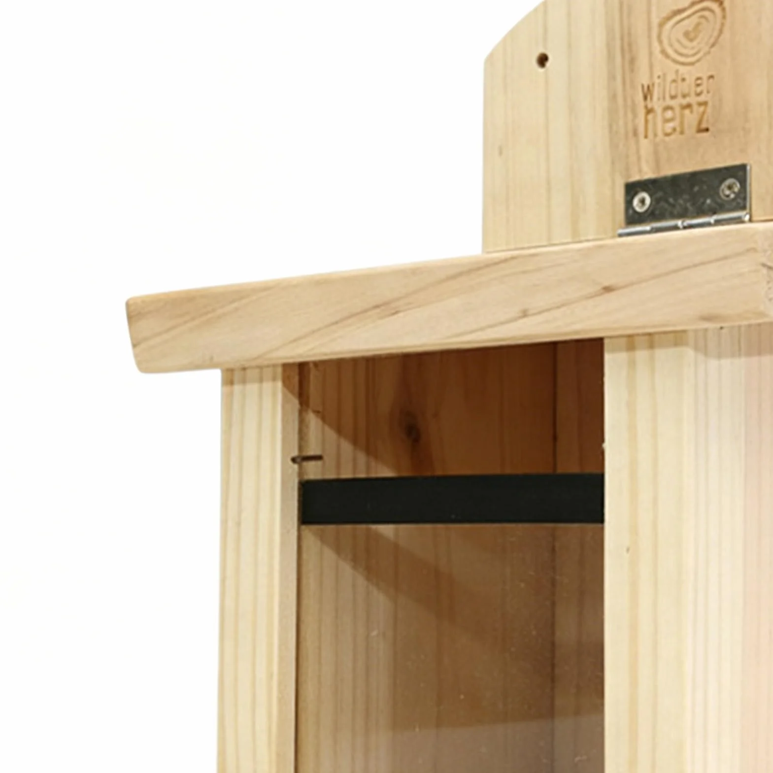 Mangeoire en bois pour écureuils 21 cm station d'alimentation extérieure coupe-vent avec fonction d'hydratation