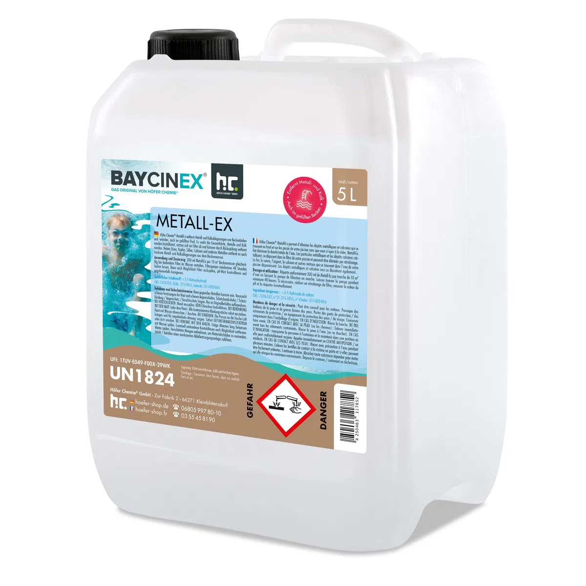 5 l BAYCINEX® Séquestrant Métaux Anti-Métaux pour Piscine