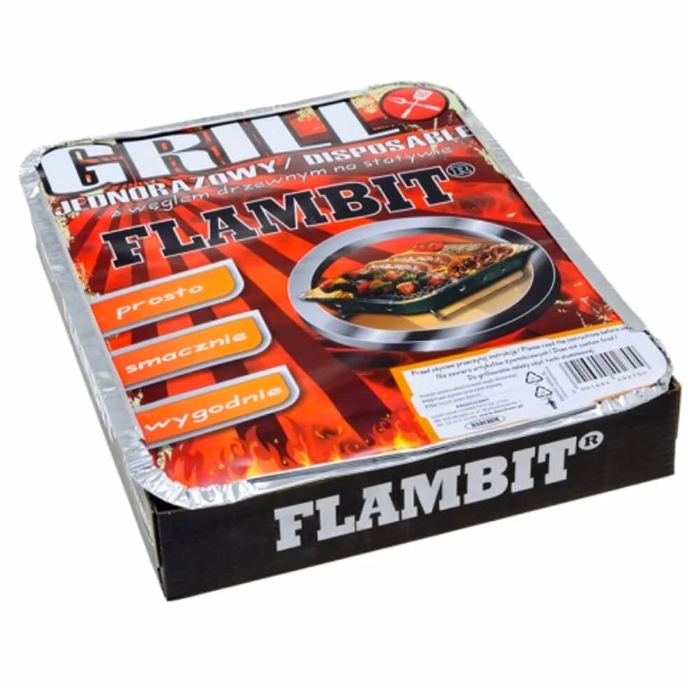 einweggrill to go, avec anzüghilfe, charbon de bois, aluschale, de 12 pièces Pack (12 x Grille)