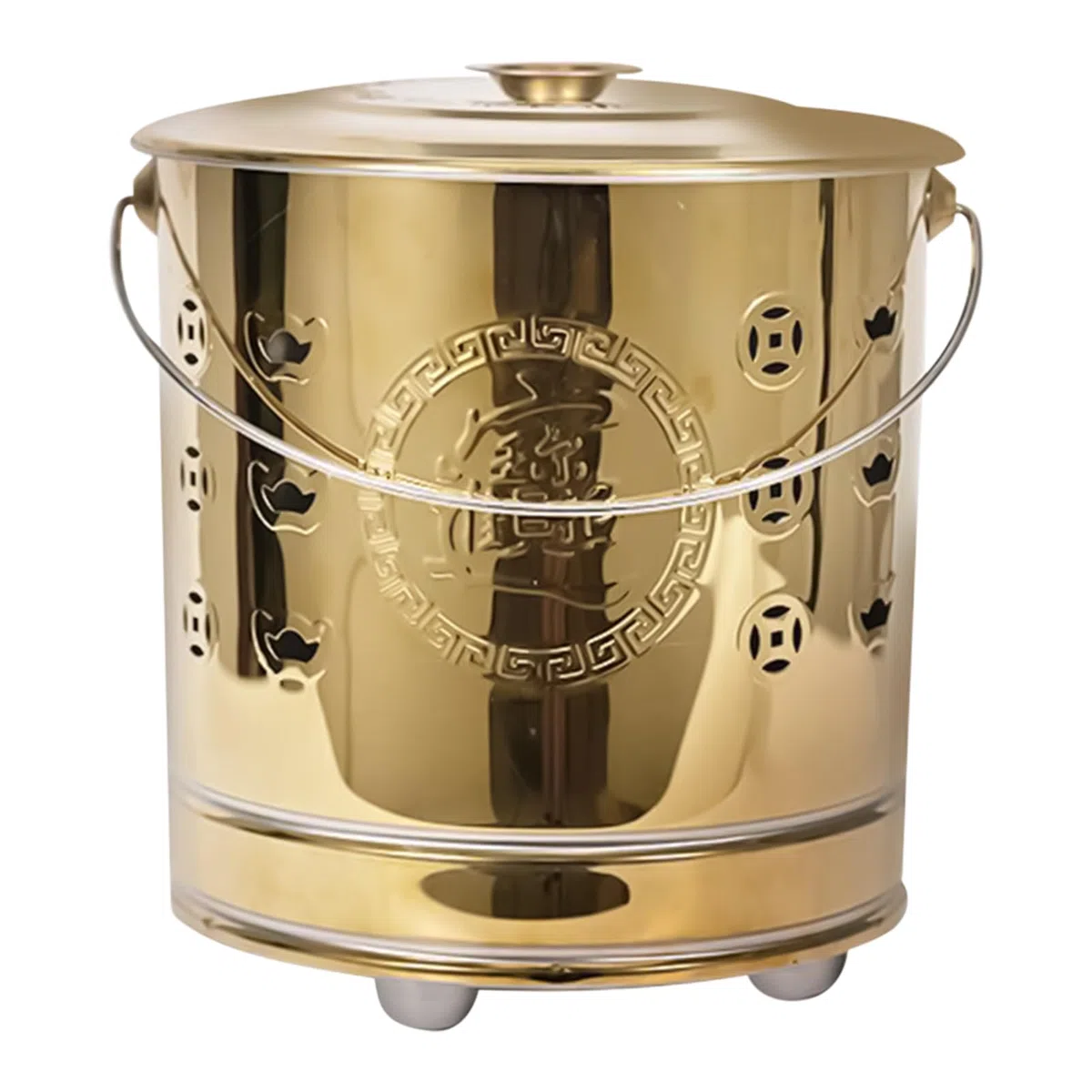 Burning Barrel Incinerator - Cage portable en acier avec liquide amovible, doublure Ash Liner, outil de poker de feu | Patio extérieur, jardin, terrasse, plage, camping, cuisine, feuilles de déchets