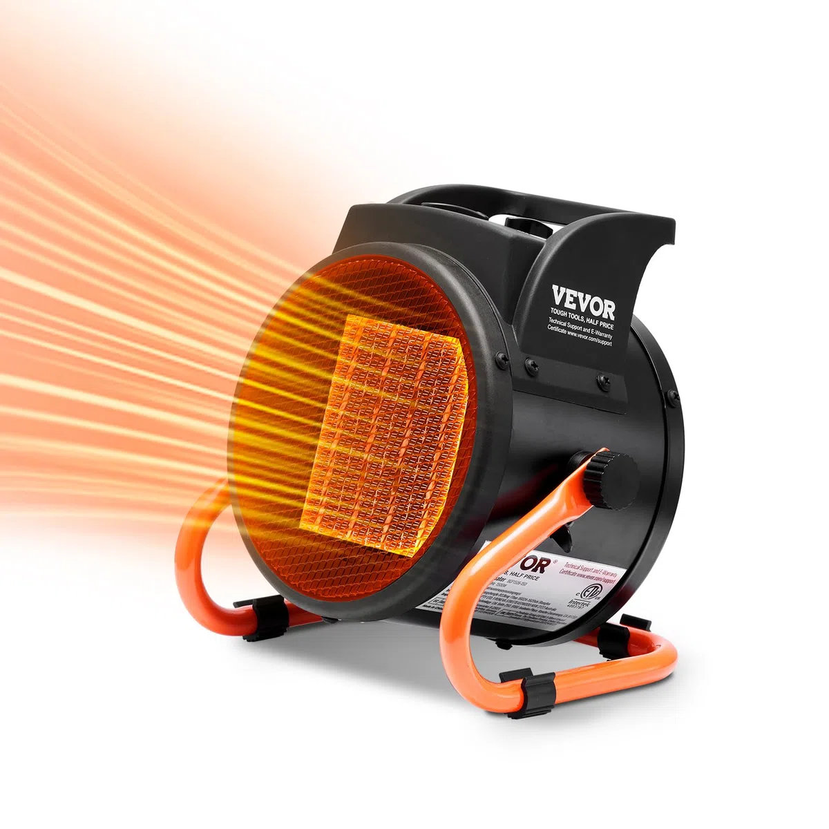 VEVOR Chauffage de serre PTC, 2000 W, chauffage de tente de culture électrique portable, à 3 vitesses, protection contre la surchauffe, chauffage rapide pour serre, salle de fleurs, lieu de travail