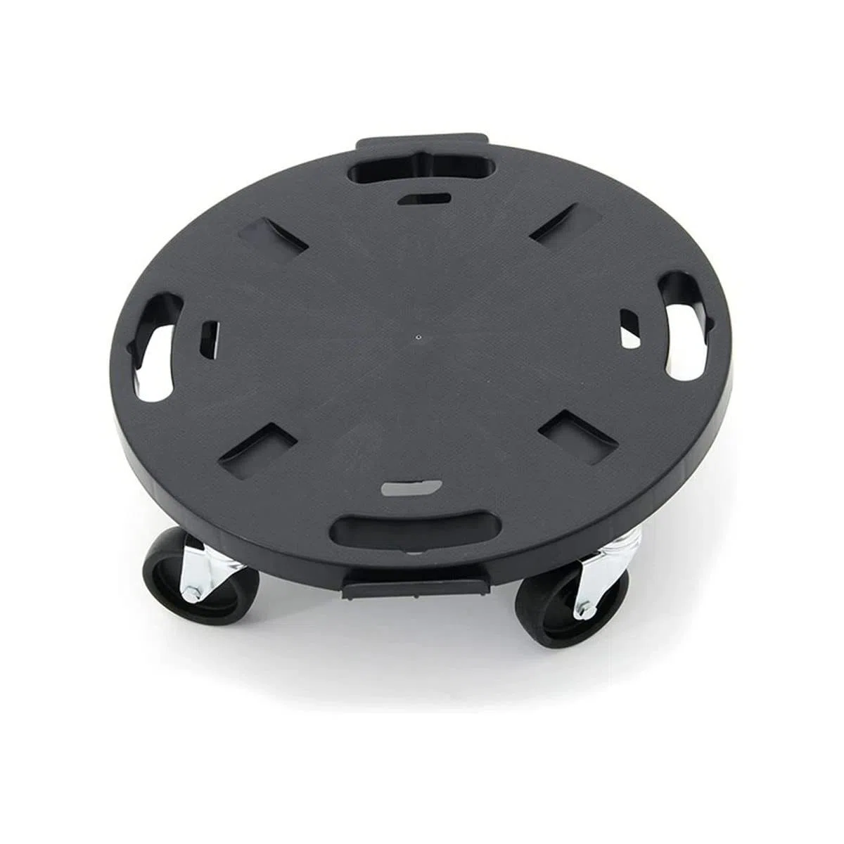 Plateau à roulettes rond Ø40 cm | Support roulant 275 kg en polypropylène antichoc | Déplacement plantes, meubles, charges lourdes