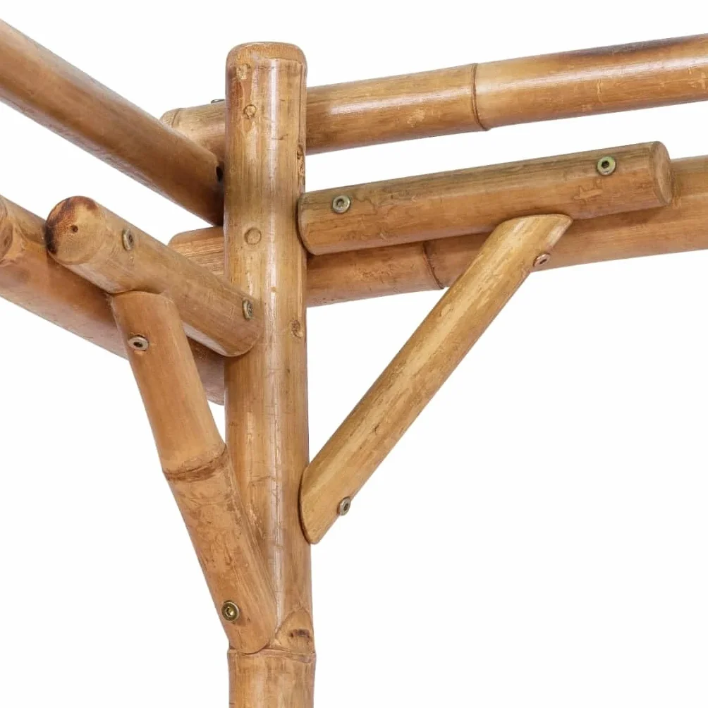 vidaXL Pergola Support pour Plantes Grimpantes Rosiers Patio Extérieur Arrière-Cour Robuste Durable Résistant Bambou 170x170x220 cm