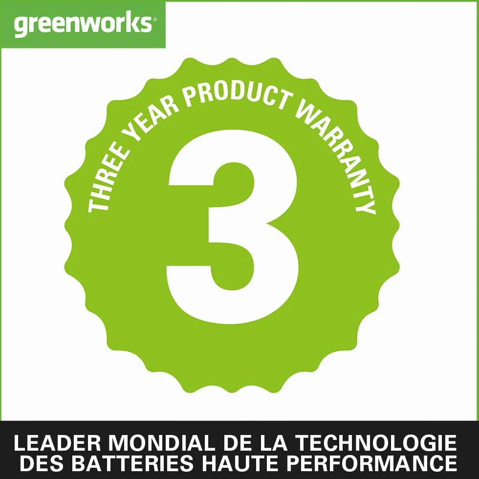 Greenworks GD40AB Souffleur à Batterie Axial de Feuilles Mortes Sans Fil, Régulateur de Vitesse, Moteur Sans Balais, 210km/h, 15,6 m³/min, Fonction Turbo, SANS Batterie Ni Chargeur 40V, Garantie 3 Ans