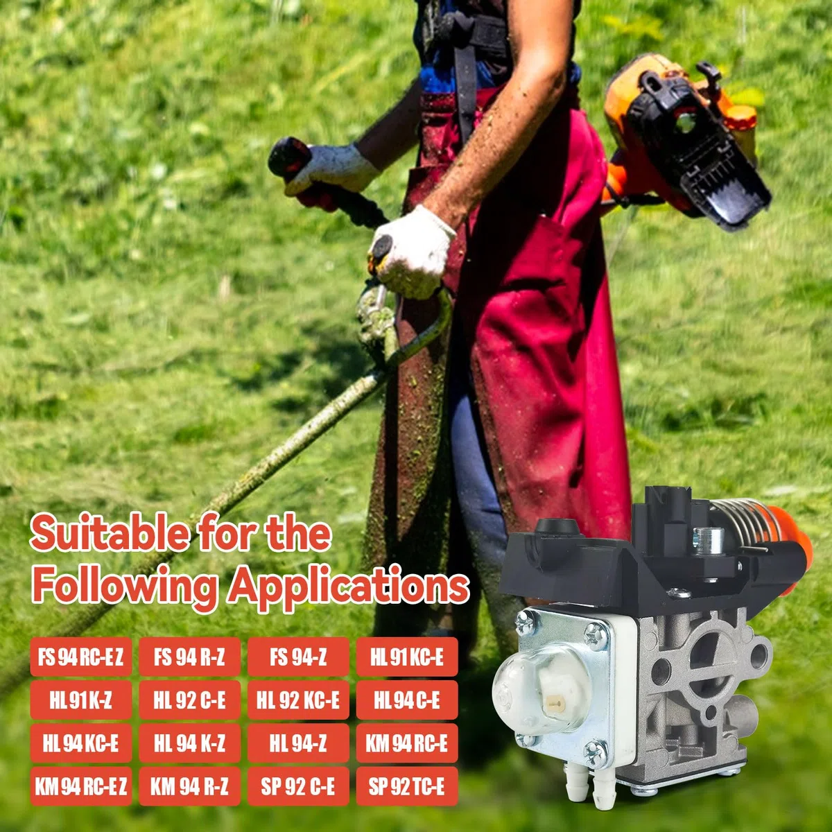 FS94 Carburateur, kit de carburateur 4149-120-0602 pour débroussailleuse Stihl FS94 RC-E Z, FS94 R-Z KM94 KM FS HL 94 94R, pièces de carburateur, 41491200602