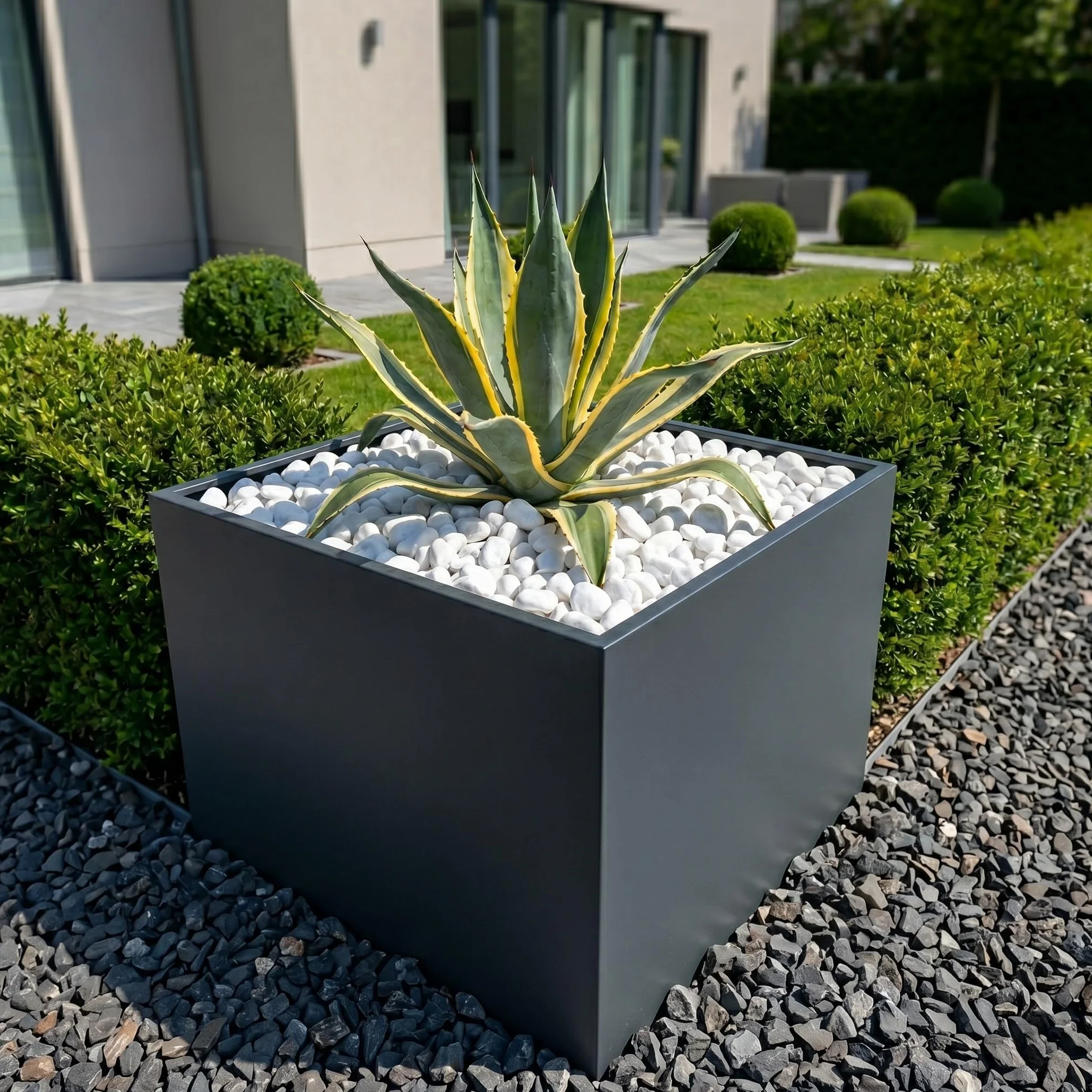 Pierres décoratives blanches Thassos 10 kg 2-4 cm pour jardin allées pots de fleurs