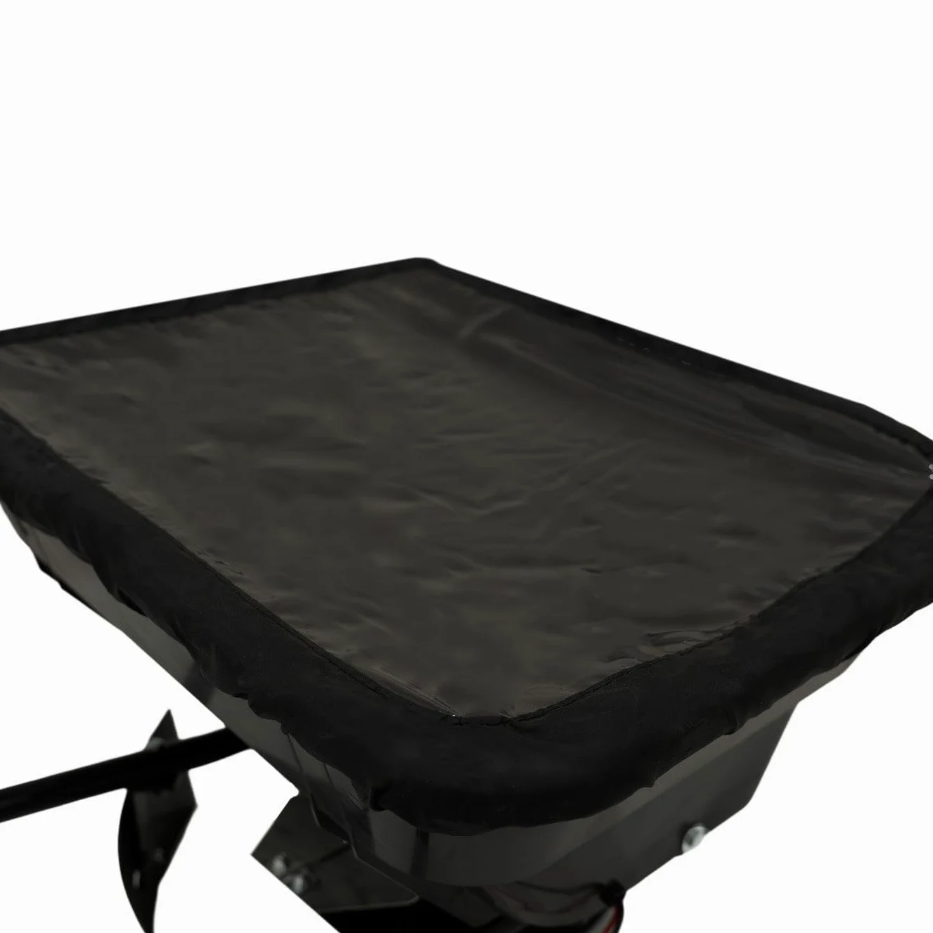 Épandeur Remorqué à Engrais Pour ATV Quad 12 V Capacité de Trémie 45,3 L 38 kg 560 TR/min Tractage Pour Sable Graine Sel Épandage Réglable 1490m² [Déflecteur & Housse de Pluie INCLUS]