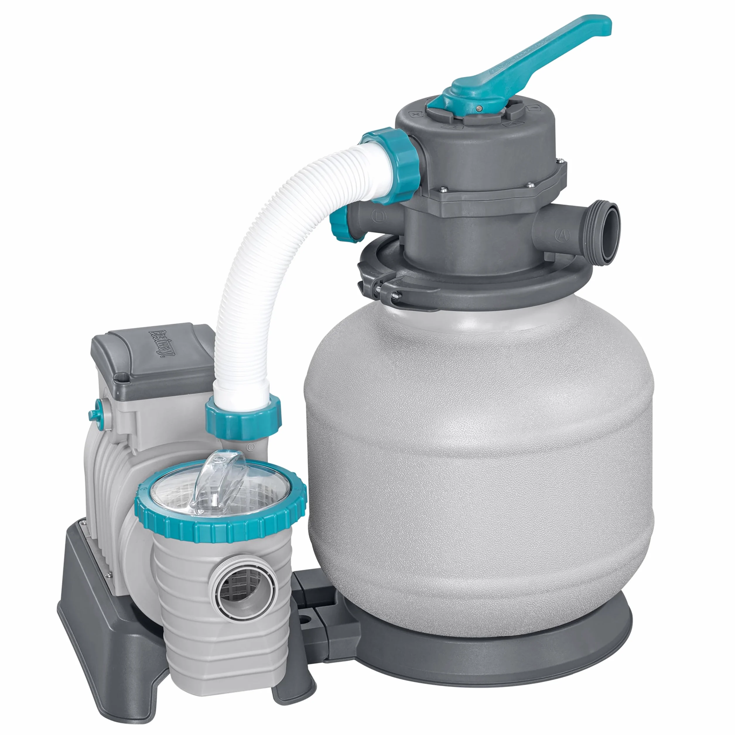 Bestway Pompe de Filtration à Sable pour Piscine Hors Sol 8 327 L - 55,5 cm x 44 cm x 60 cm - Gris/Vert