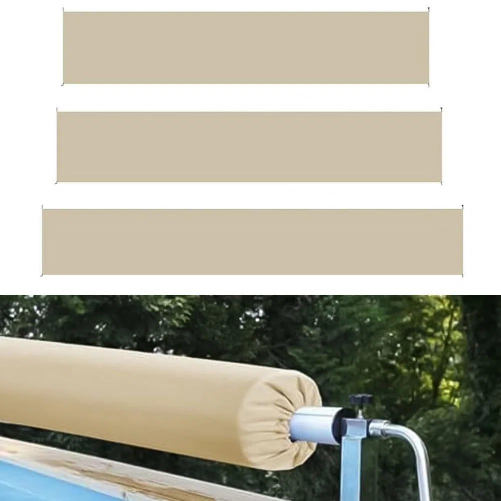 Housse résistante aux intempéries pour enrouleur de couverture solaire en tissu Oxford 190T pour protection de piscine (5,5 m)