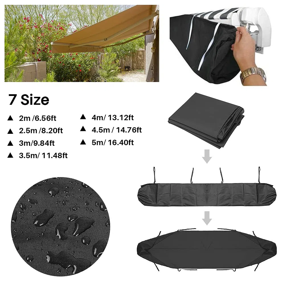 Bâche de protection pour auvent pour le stockage en hiver - Protection UV contre la pluie - Étanche - 500 cm