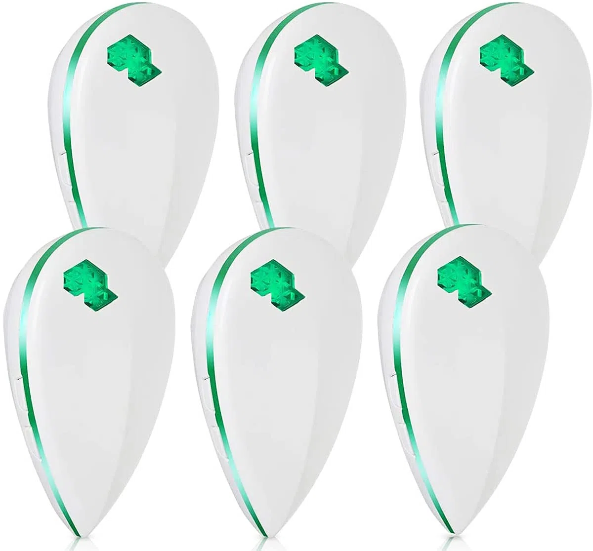 Répulsif À Ultrasons 6 Pack – Anti Souris, Rats et Araignées – Anti Moustique Électronique avec 3 Modes Intelligents & Veilleuse – Protection Maison Saine, sans Produits Chimiques