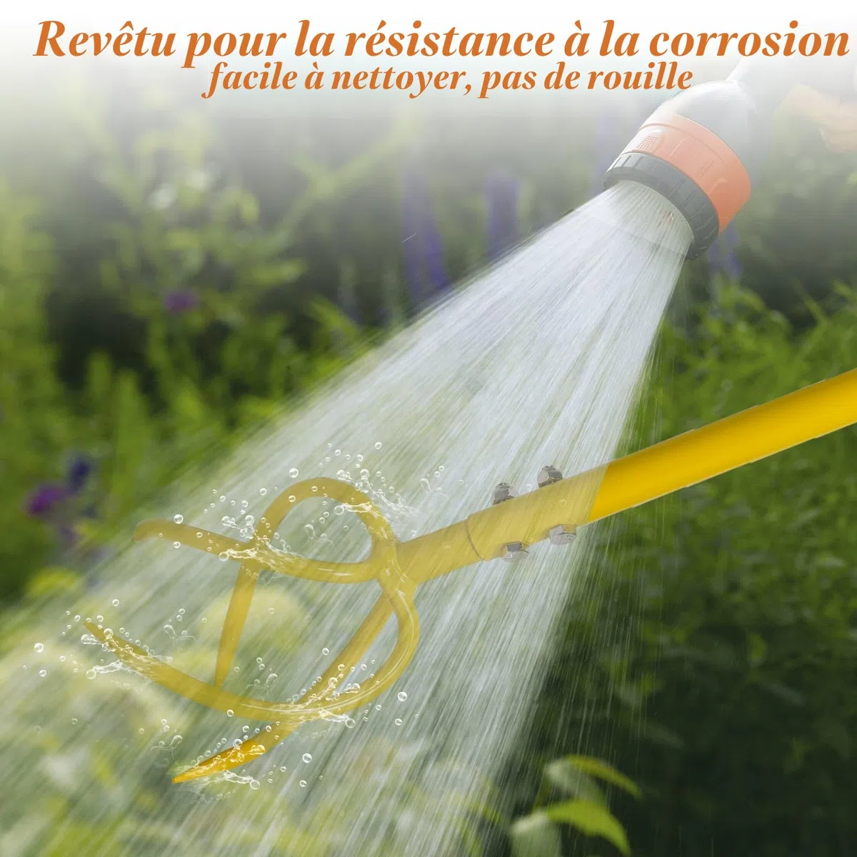 BARAYSTUS Cultivateur de Jardin Avec Manche - Griffe de Sol Manuelle et Désherbage - Twist Tiller Garden Claw