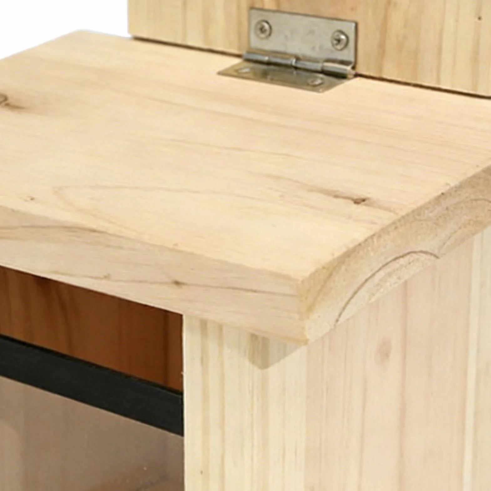 Mangeoire en bois pour écureuils 21 cm station d'alimentation extérieure coupe-vent avec fonction d'hydratation