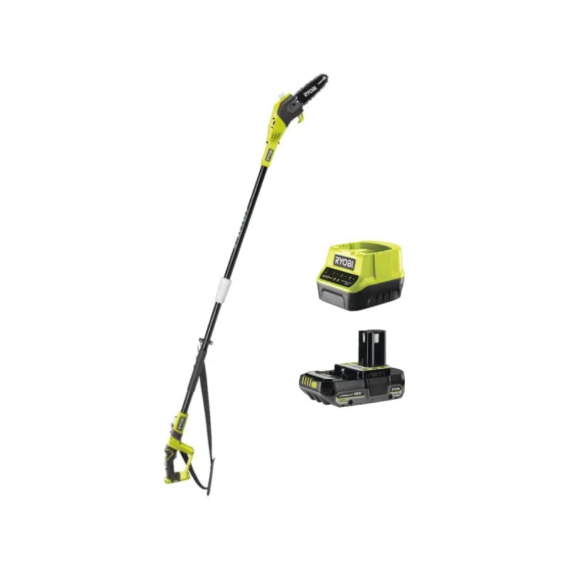 Pack RYOBI Elagueur à chaine sur perche OPP1820-18V One+ - 1 Batterie 2.0Ah - 1 Chargeur rapide