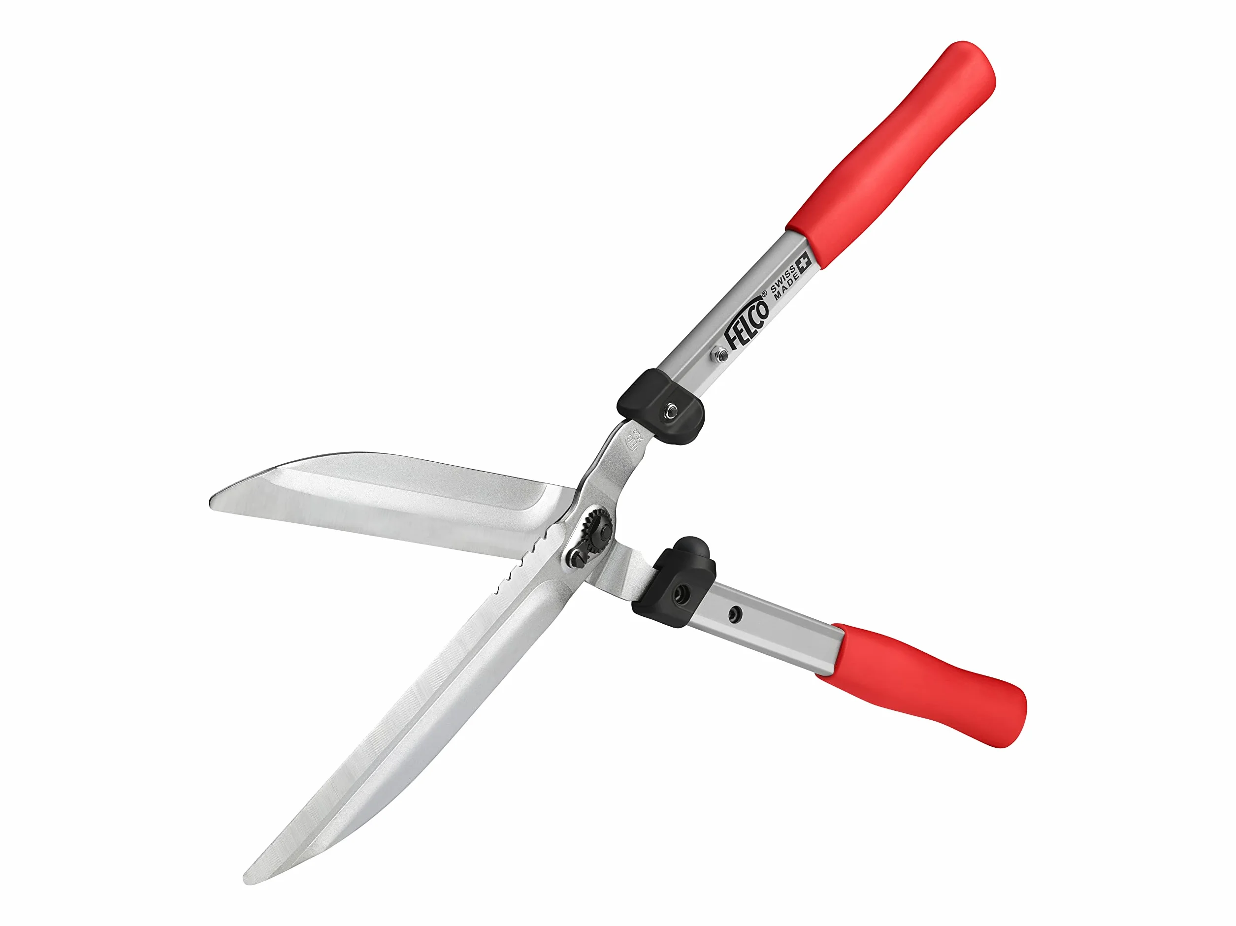 FELCO 250-57 Taille-haies (longueur 57 cm, longueur de la lame 25 cm, poignées en aluminium en I, lames avec revêtement en chrome, sécateur, grandes lames, vis de graisse)