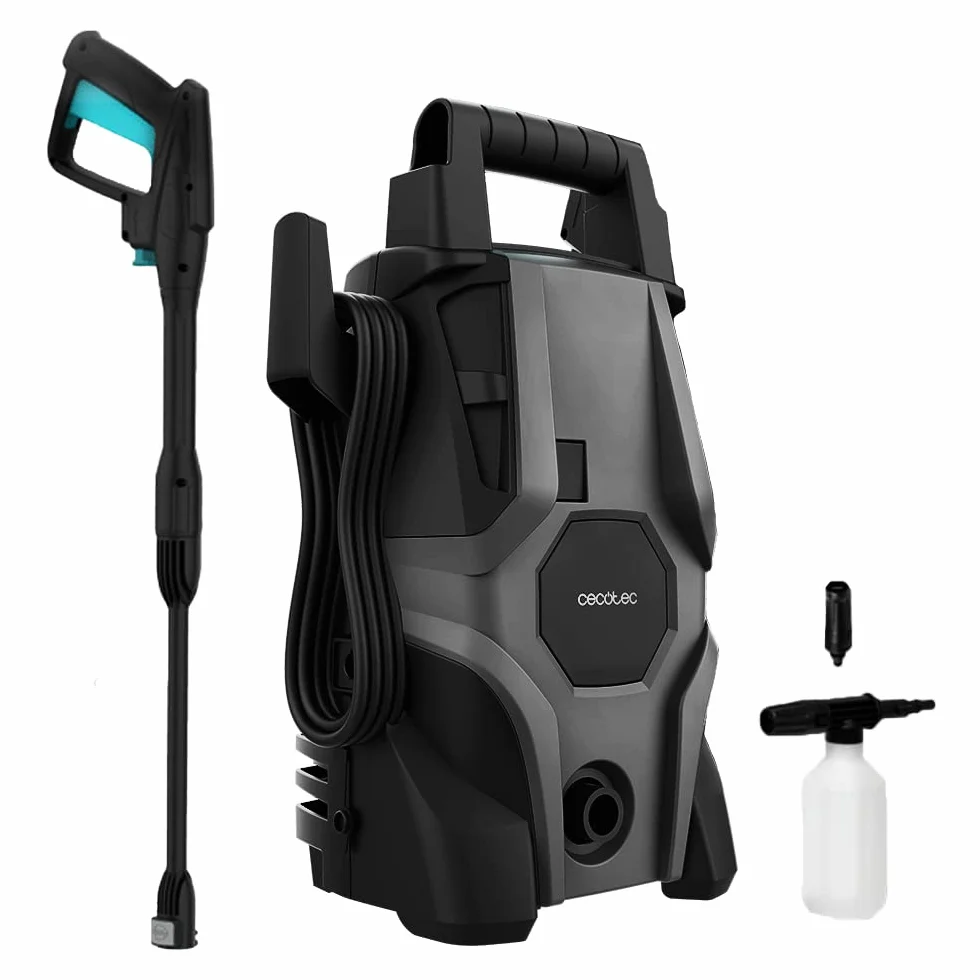 Cecotec HydroBoost 1400 Essential Nettoyeur Haute Pression 1400 W pour Maison, Jardin ou Voiture, débit Max de 426 l/h, Pression maximale 105 Bars, Pompe en Aluminium, Rayon d'action 9 m