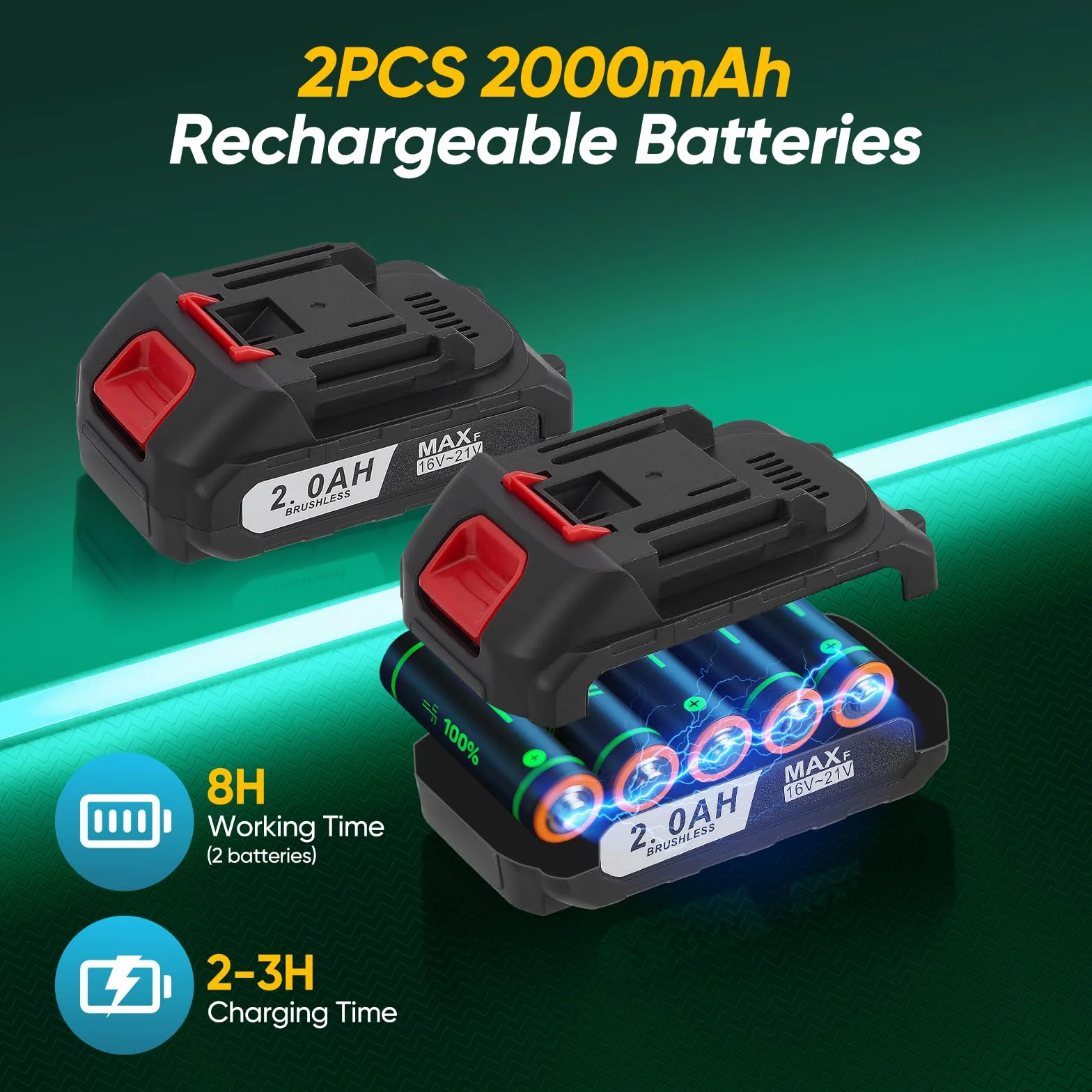 Sécateur Électrique Sans Fil 30 mm, avec Batterie 2 * 2000 mAh et LCD Sécateur électrique pour la taille, le jardinage, les arbres fruitiers et le vignoble, Forbici Potatura Elettriche