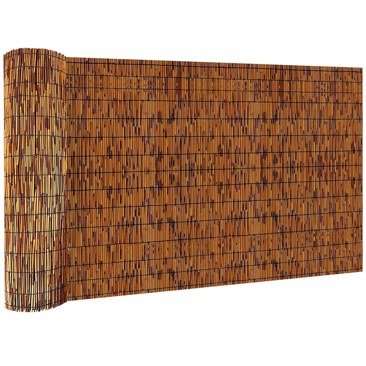 KOIUEYW Canisse en Roseau 90x500cm - Premium Brise Vue Jardin - Canisse Brise Vue Extérieur pour Jardin Terrasse Balcon Clôture Palissade - Marron