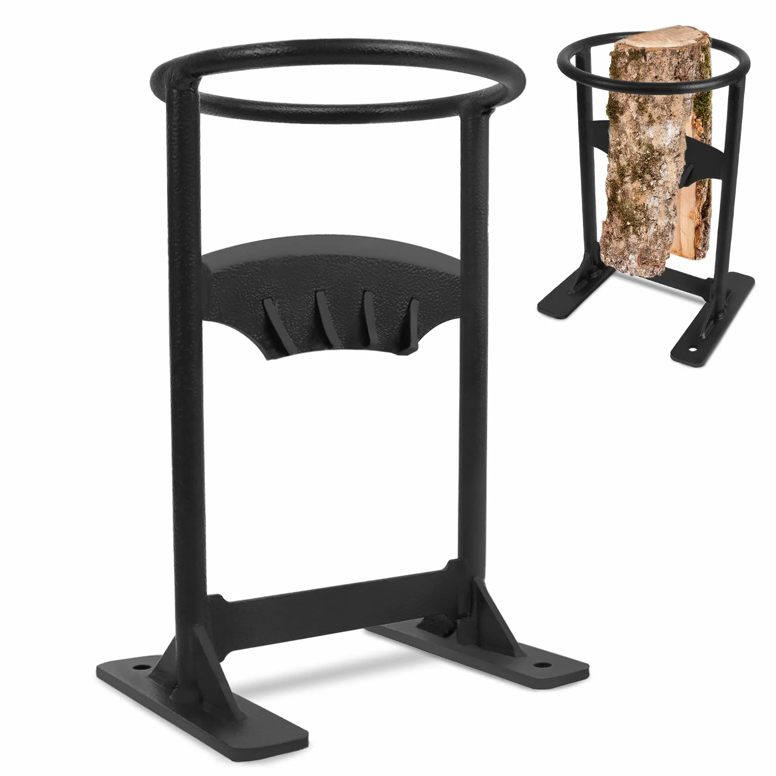 Fendeuse manuelle pour bois de chauffage en fonte, outil de fendage pour camping cheminée maison (type C)