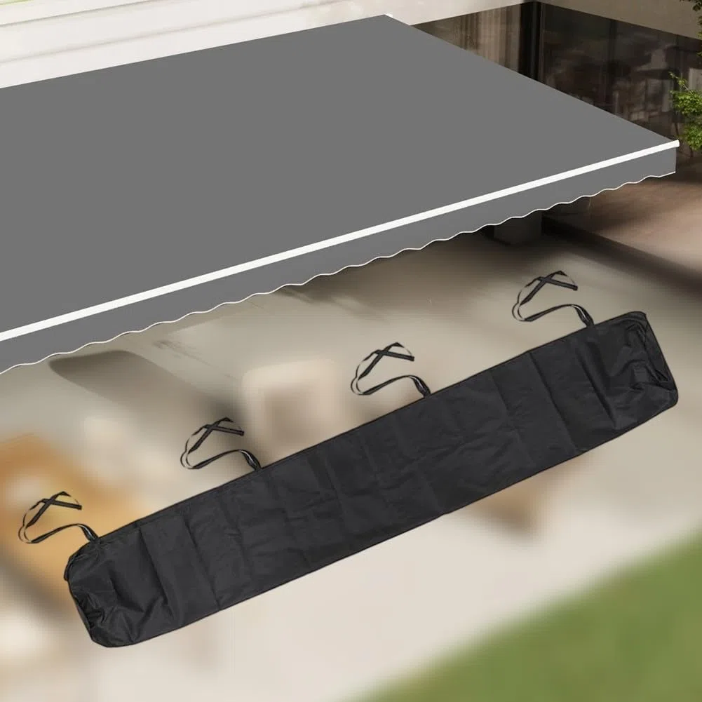 Housse de protection imperméable pour auvent de terrasse, jardin, terrasse, balcon (4 m)