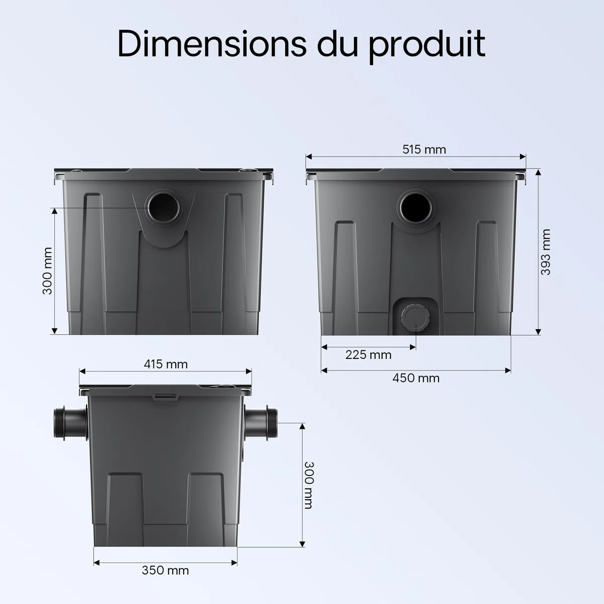 SunSun Upgrade Kit 2 pour CBF-350B et CBF-350C Filtre Biologique de Bassin ou d’étang - 540 x 460 x 430 mm - capacité Max 90000 l - Filtration Eau à Grand débit