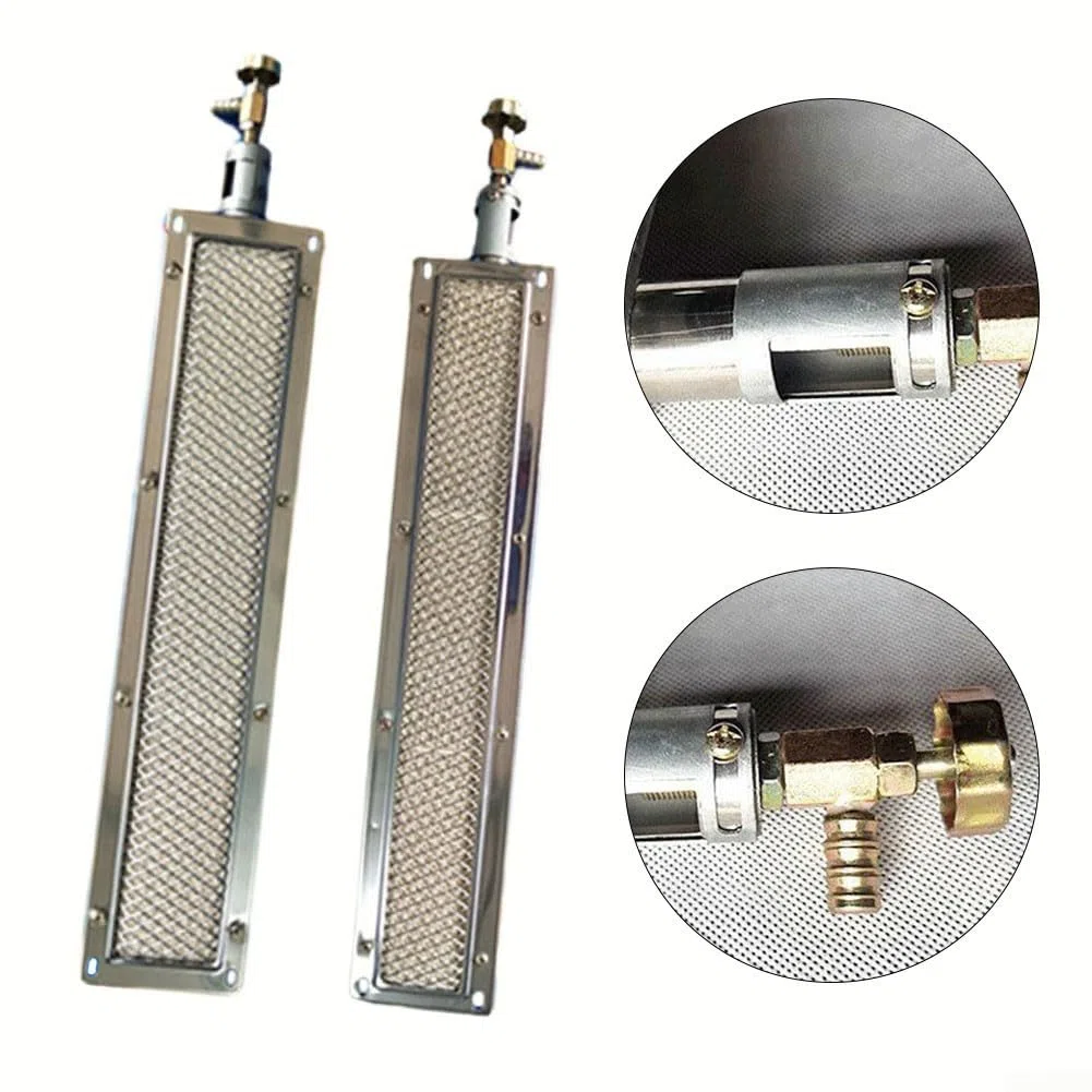 Bruleur Céramique Infrarouge Gaz pour Barbecue Portable Compact 44 x 9,5 cm