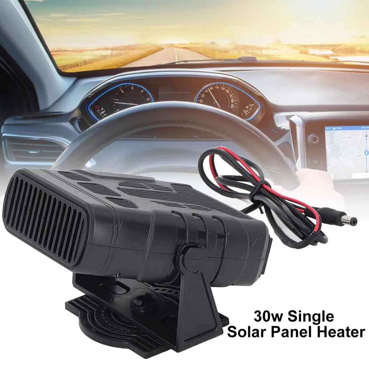 Kit de chauffage pour serre à panneau solaire 30 W | Panneau solaire en de 30 W | Kit alimenté par chauffage de serre | Ensemble de chauffage de séchage pour animal domestique pour poulailler