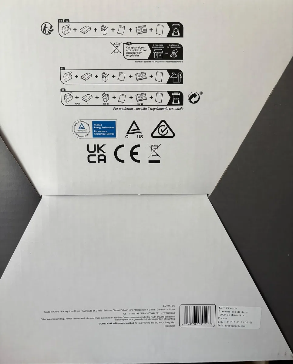 Aspirateur De Piscine Électrique Rechargeable - EV104CBX