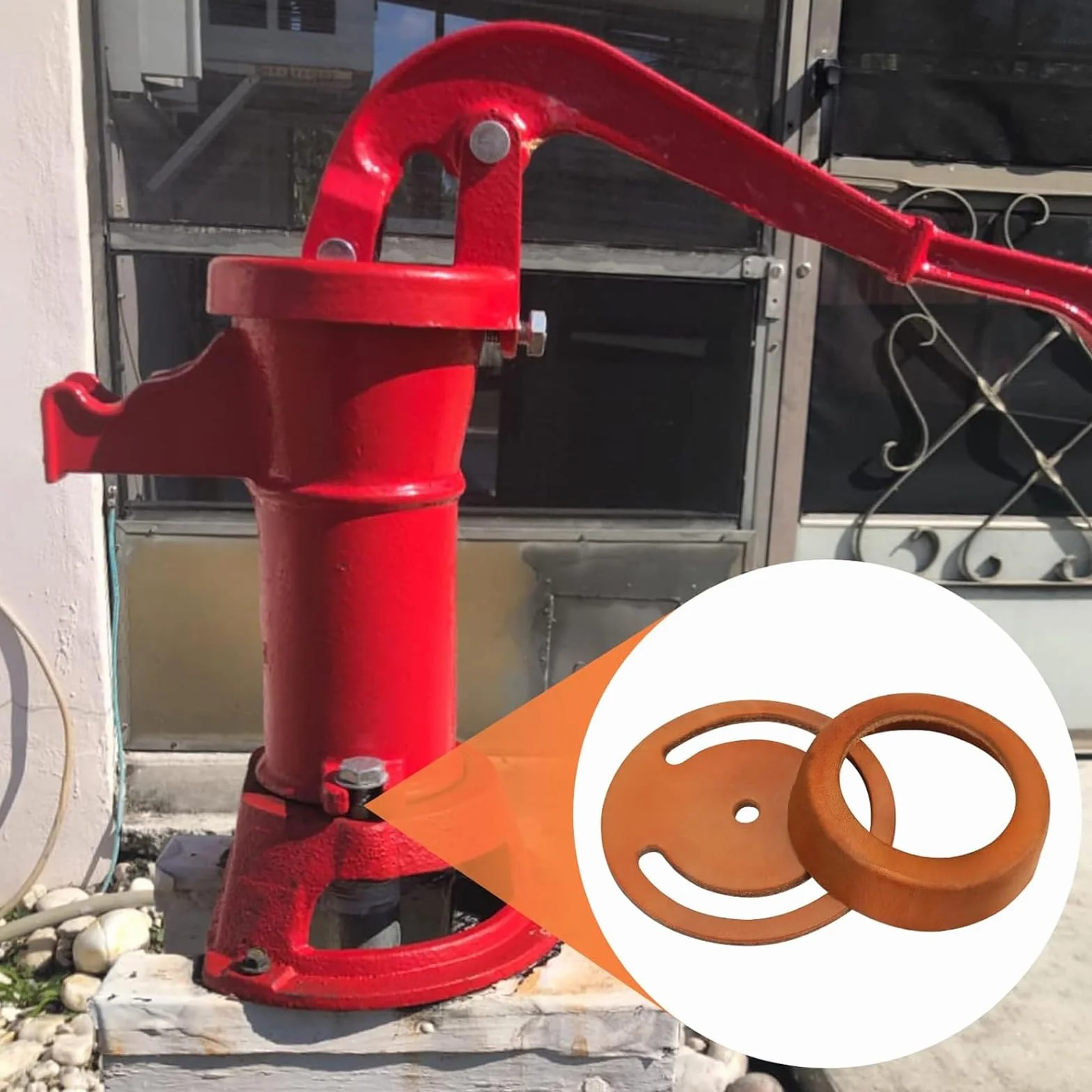 Pièces de rechange pompes à carafe, valves inférieures, gobelets cuir pour pompes à main réparation
