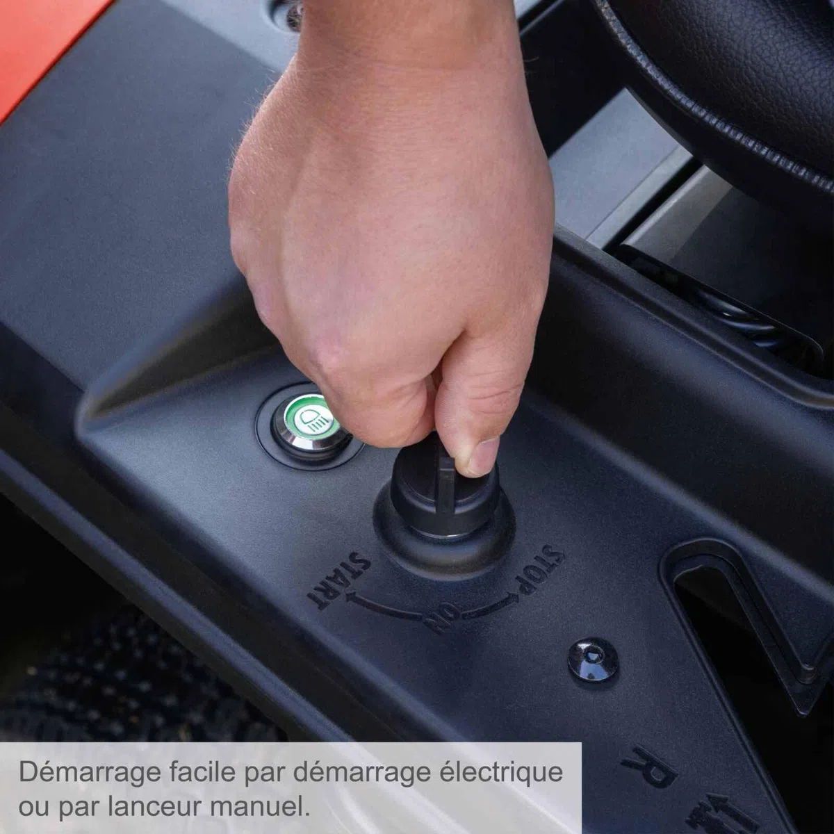 Scheppach Tondeuse autoportée Thermique MR230-61 - Moteur à Essence 4 Temps 4,4 KW/6 CV - Largeur de Coupe 61 cm - Réglage Hauteur de Coupe sur 5 Niveaux - Jardins 2600 m² - Huile + Lame incluses