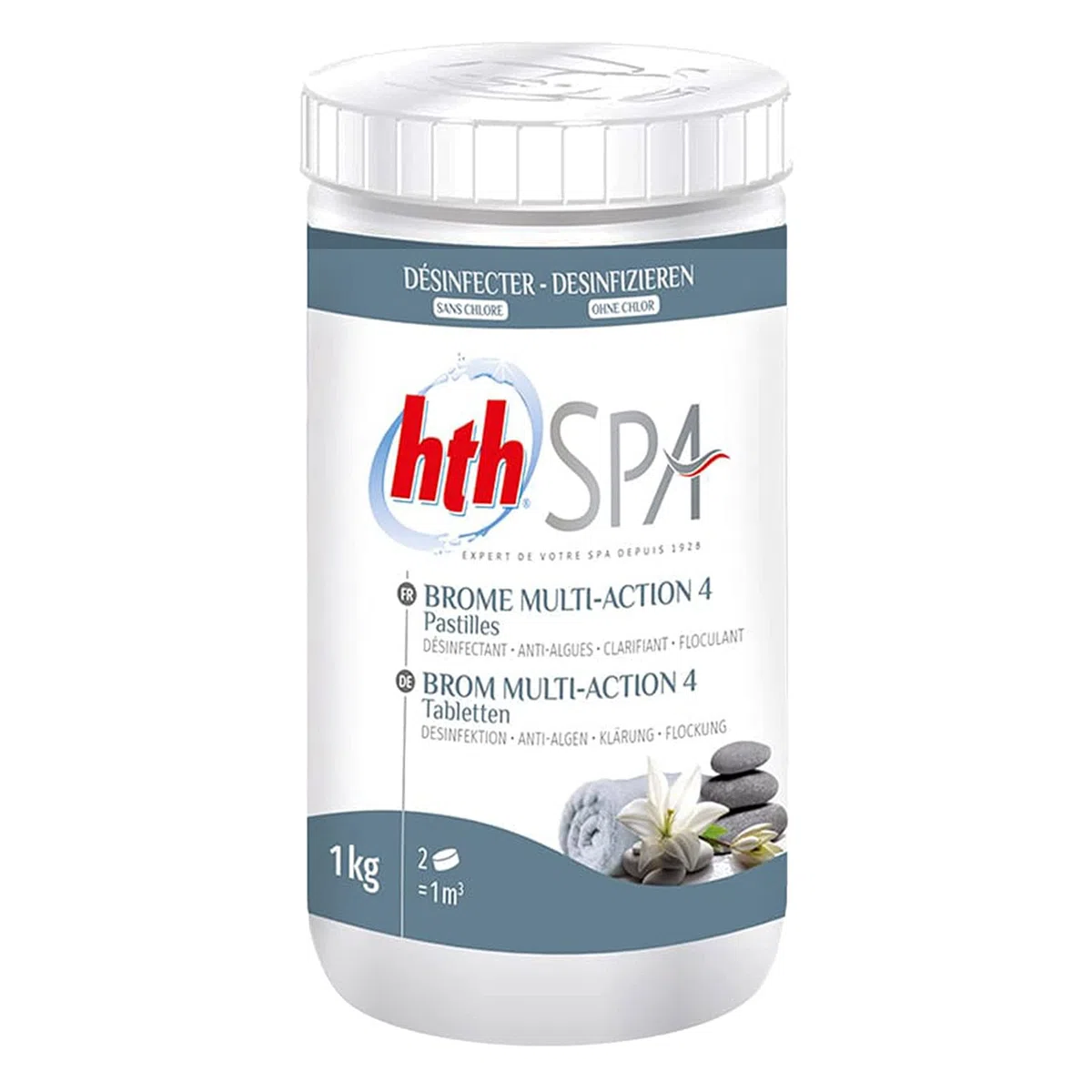 Happy Garden Pastilles 20g Brome Multi-Action 4 pour Spa Gonflable, 1kg