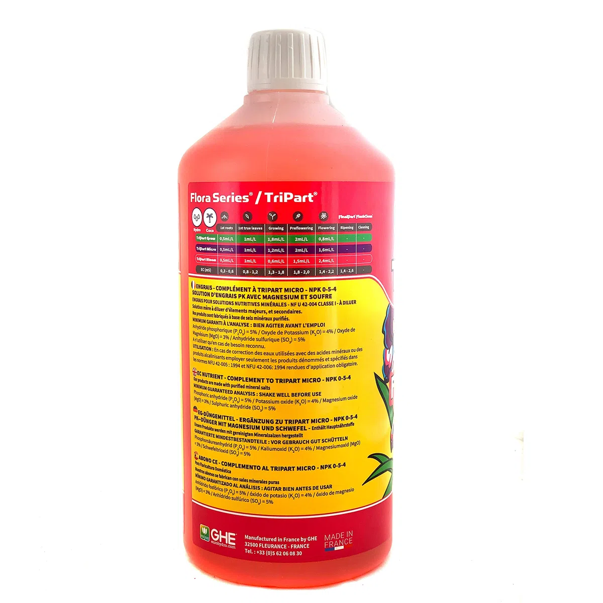 GHE General Europe Hydroponics Terra Aquatica T.A. Unité de 1 litre au choix (Soft Water Set)