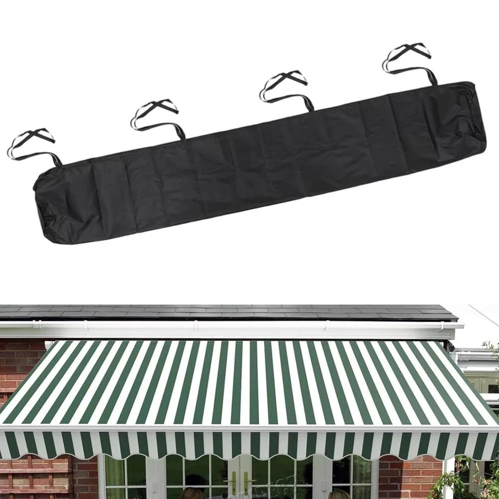 Housse de protection imperméable pour auvent de terrasse, jardin, terrasse, balcon (4 m)