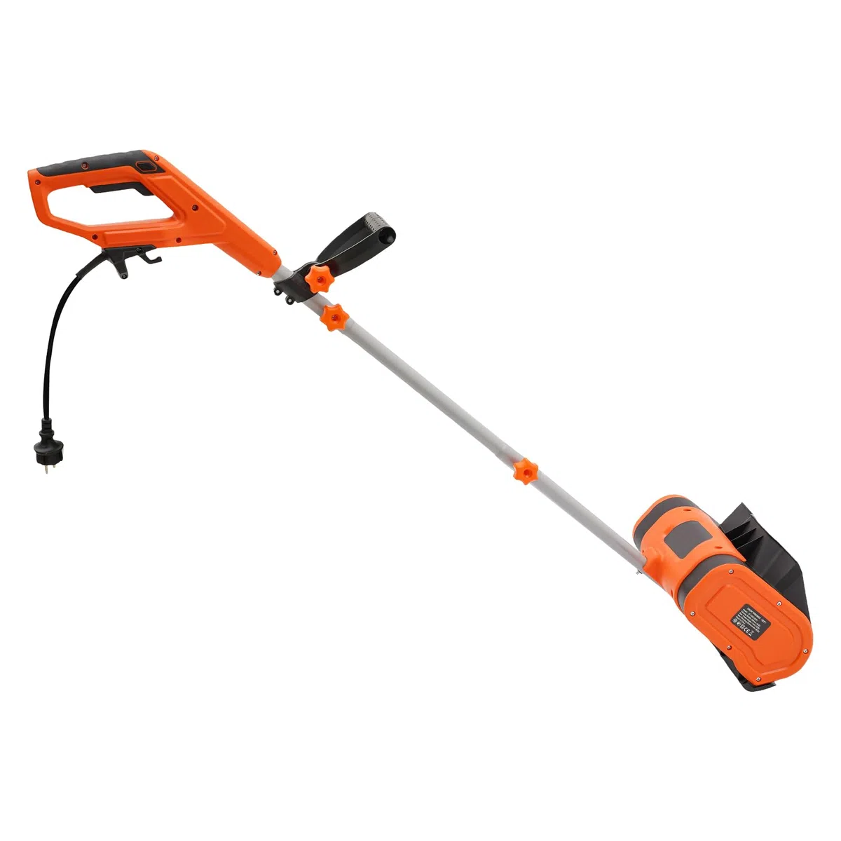 Fraise à neige plug-in - 1800 W - 3500 tr/min - Balayeuse électrique avec câble - Pelle à neige portable - Largeur de la lame : 32 cm - Orange
