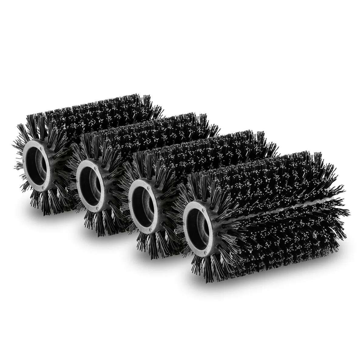 KÄRCHER Brosses Rouleaux pour Surface en Pierre, Lot de 4 pièces, Compatible avec Nettoyeur de terrasses PCL 6, pour carrelage et Dalles en Pierre Lisses, Remplacement sans Outil