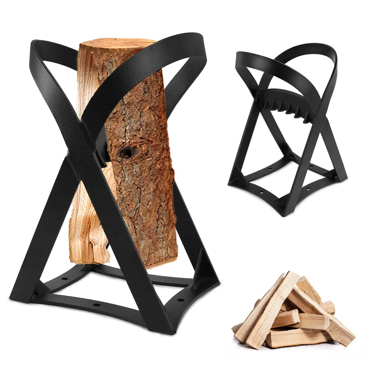 NAIZY Fendeur de Bûches Manuel Portable 23cm pour Bois Intérieur Extérieur