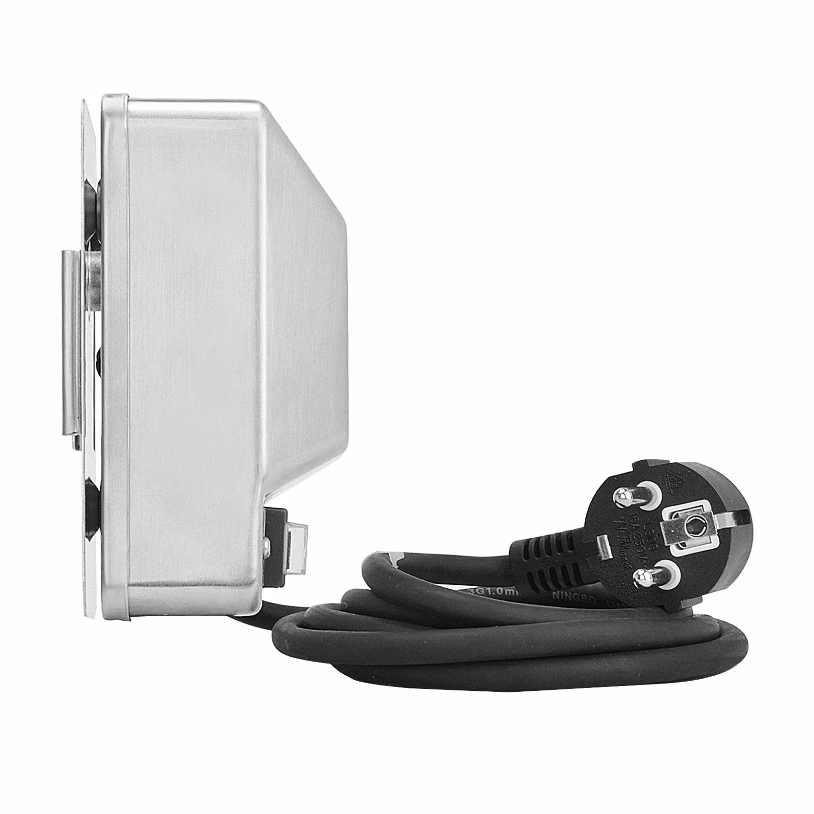 onlyfire Moteur Tourne Broche 220V-240V pour Rôtisserie Électrique, Moteur en Acier Inoxydable pour Tournebroche Barbecue, Capacité de Charge 18 kg, Vitesse 2 TR/Min, Câble de 1.5 m