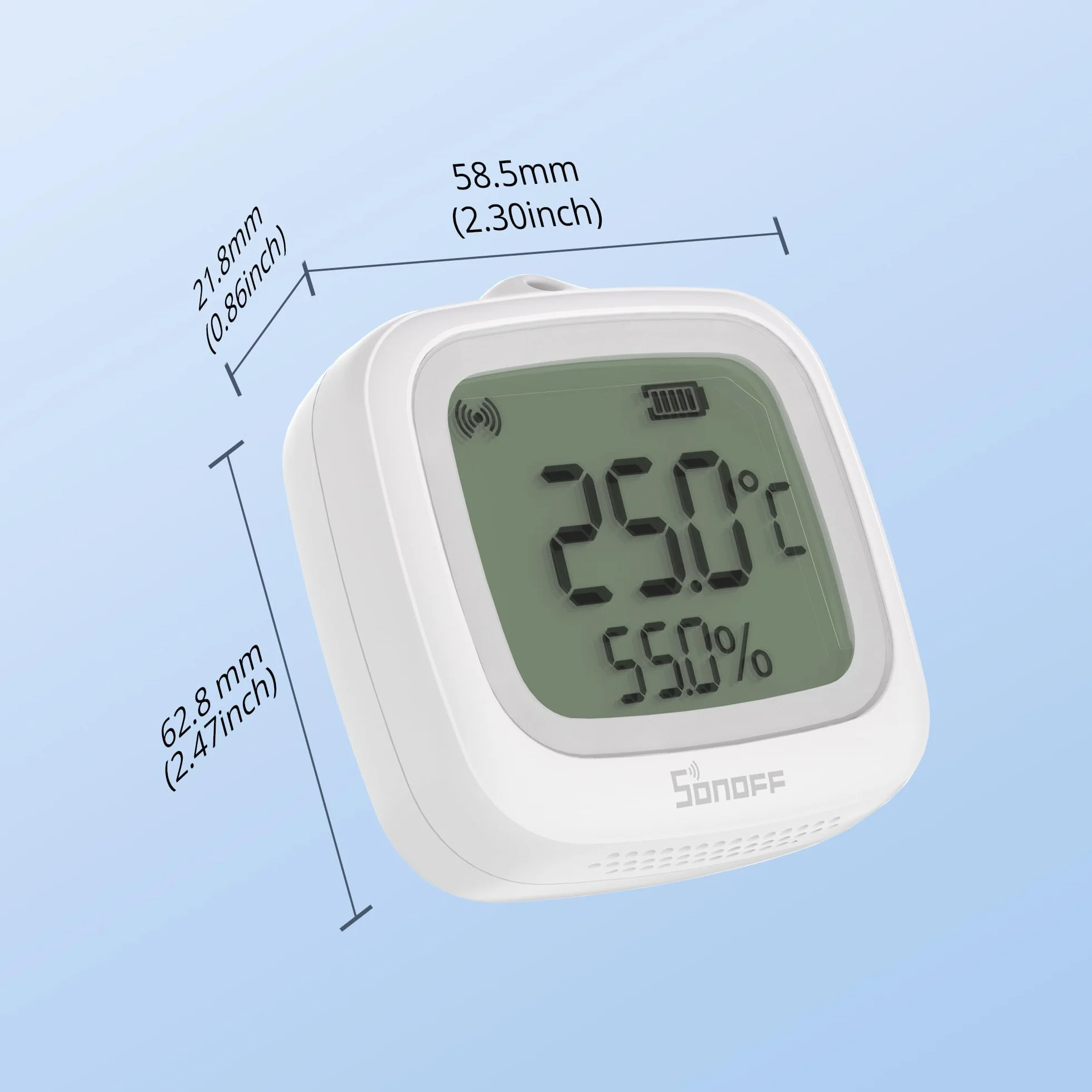 SONOFF SNZB-02WD Capteur Intelligent de Température et d'Humidité Zigbee IP65