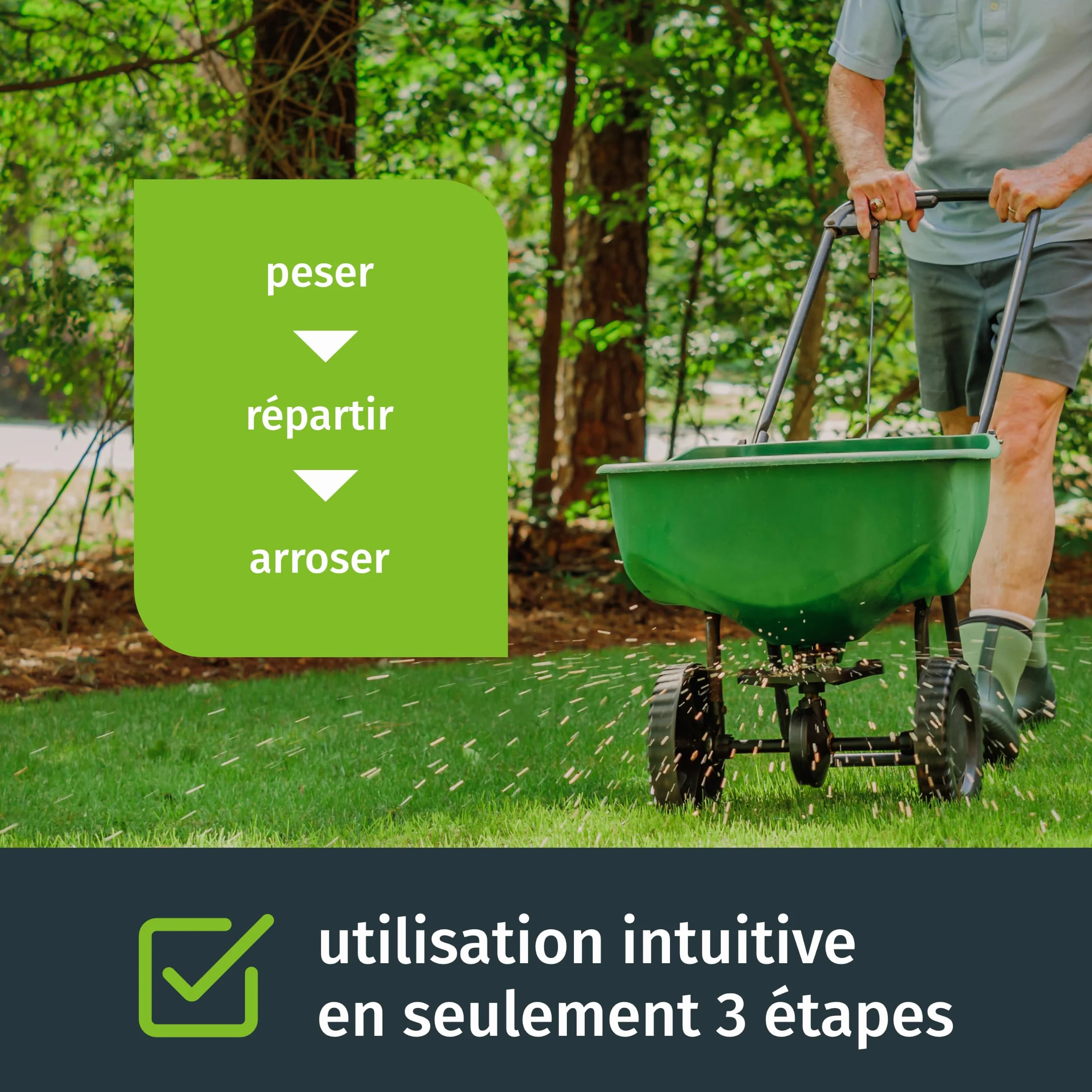 Turbogrün chaux gazon 18 kg pour 180 m², granulés anti-mousse et champignons