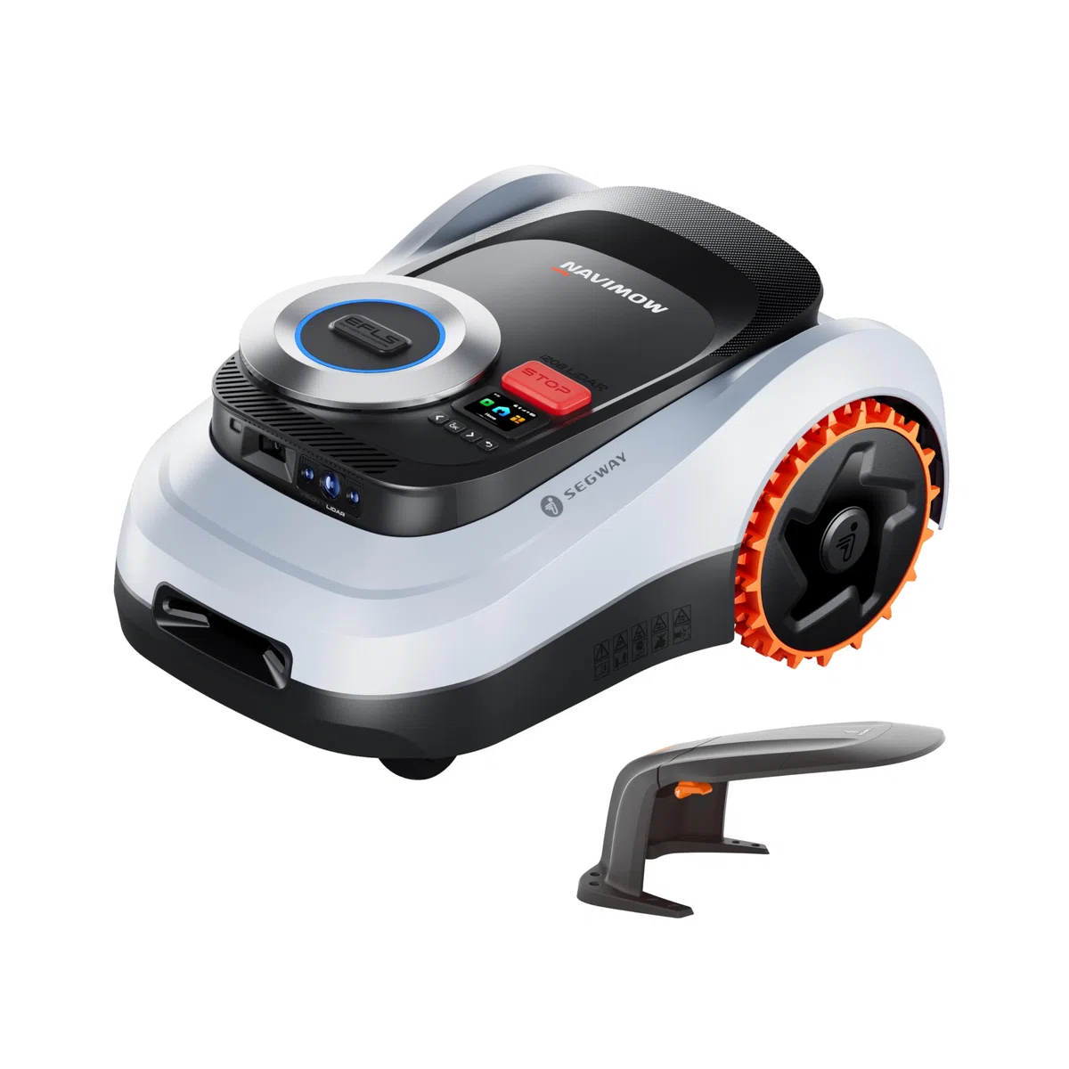 Segway Navimow i208 LiDAR Robot Tondeuse pour 800m² avec Garage M, pentes de 45%, LiDAR à Semi-conducteurs et Vision, cartographie Automatique, sans Fil, sans antenne, 4G intégré (expédié séparément)